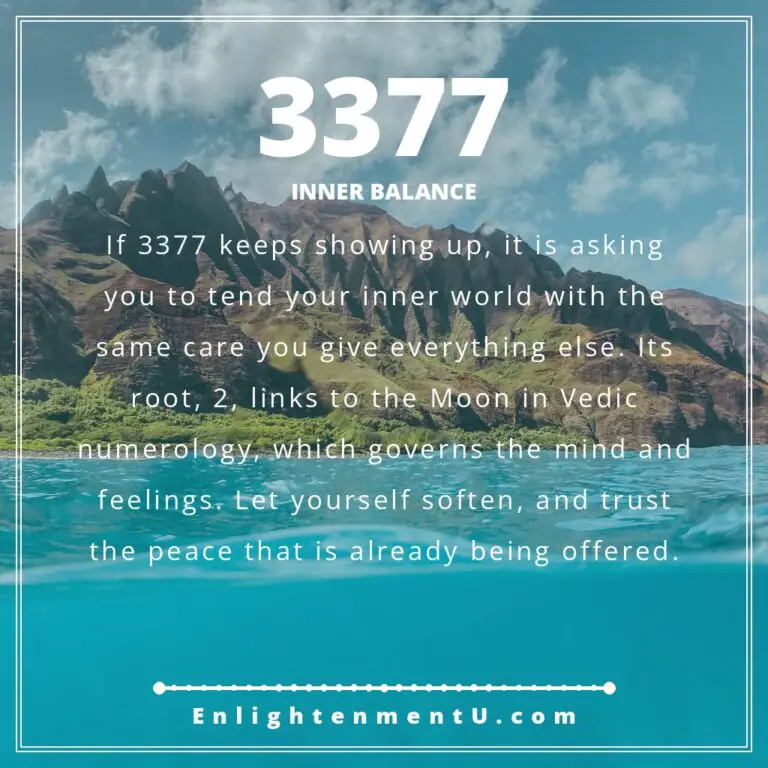 Read more about the article 3377のエンジェルナンバーの意味：恋愛・お金・ヴェーダ占星術の洞察