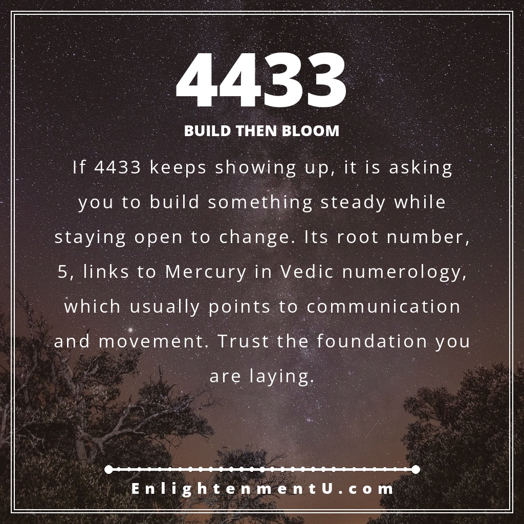 Meaning of seeing 4433 angel number