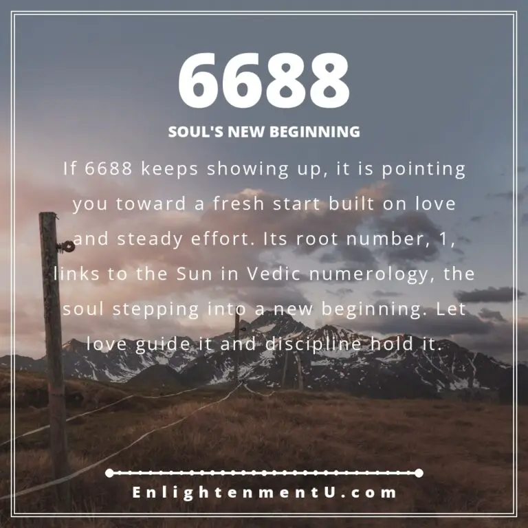 Read more about the article Significado del número angelical 6688: amor, dinero e interpretación védica