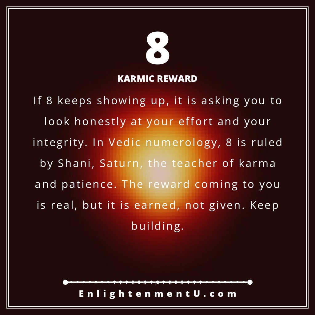 Meaning of seeing 8 angel number