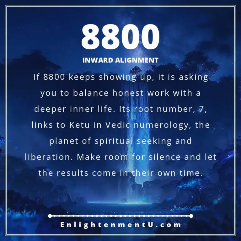 Read more about the article 8800 Angel Number Meaning: Love, Money & Vedic Insight