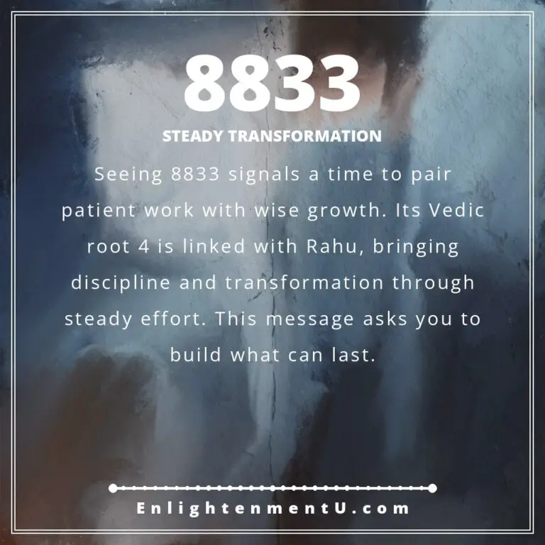 Read more about the article 8833 Angel Number Meaning: Love, Money & Vedic Insight