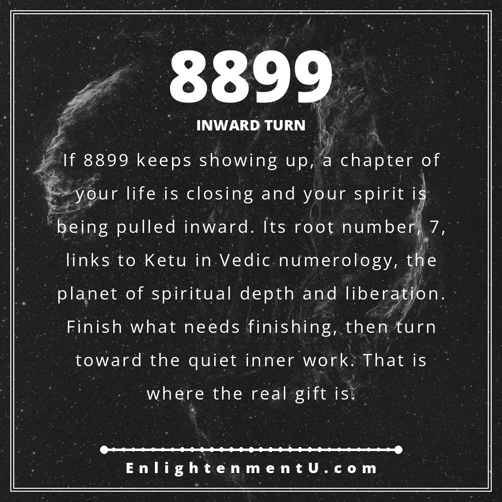 8899のエンジェルナンバーを目にする意味