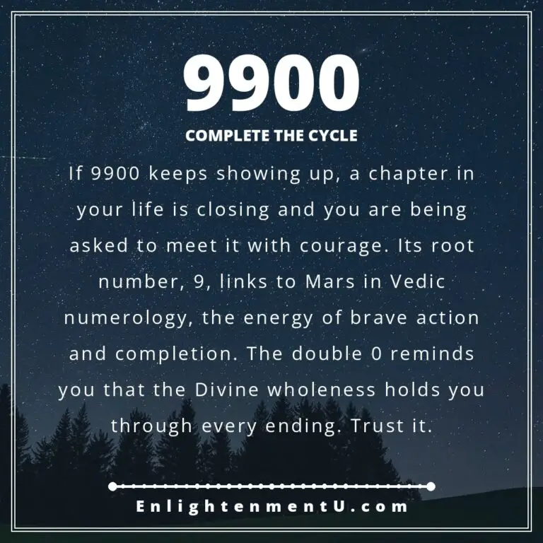 Read more about the article 9900のエンジェルナンバーの意味：恋愛・お金・ヴェーダの洞察