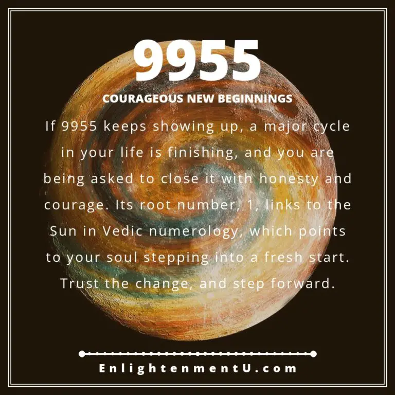Read more about the article Significato del numero angelico 9955: amore, denaro e visione vedica