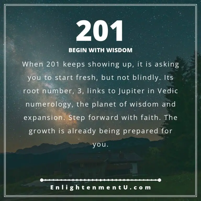 Read more about the article 201 Angel Number Meaning: Love, Money & Vedic Insight