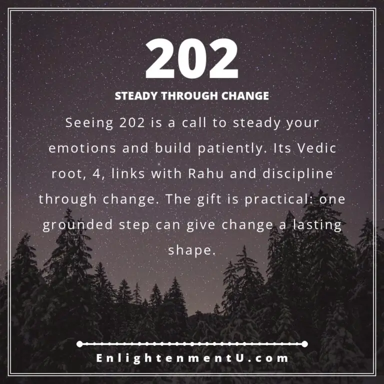 Read more about the article 202 Angel Number Meaning: Love, Money & Vedic Insight