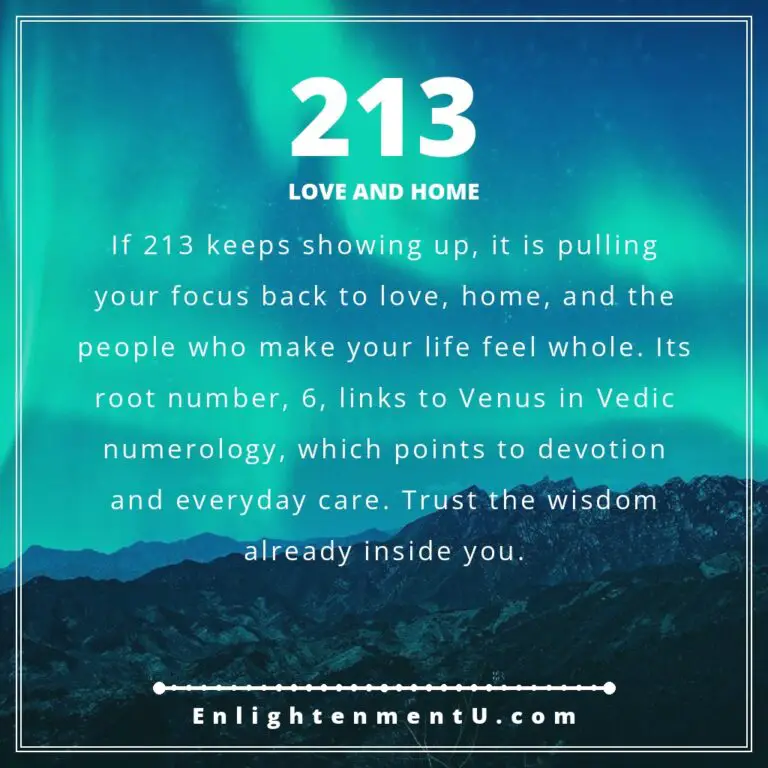 Read more about the article Significado del número angelical 213: amor, hogar e inspiración védica