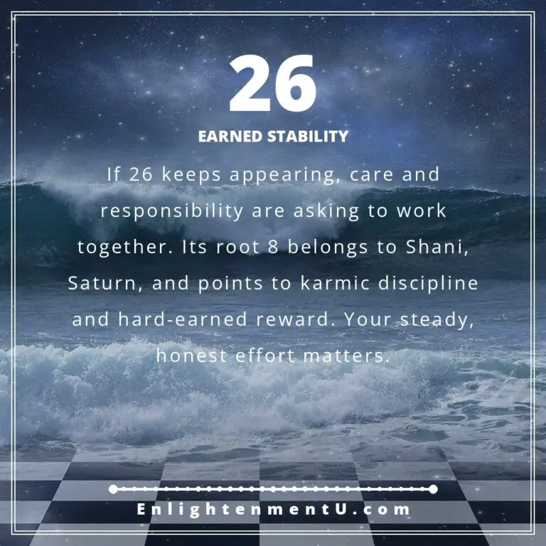Read more about the article 26 Angel Number Meaning: Love, Money & Vedic Insight