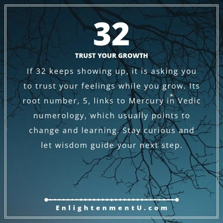 Read more about the article 32 Angel Number Meaning: Love, Money & Vedic Insight