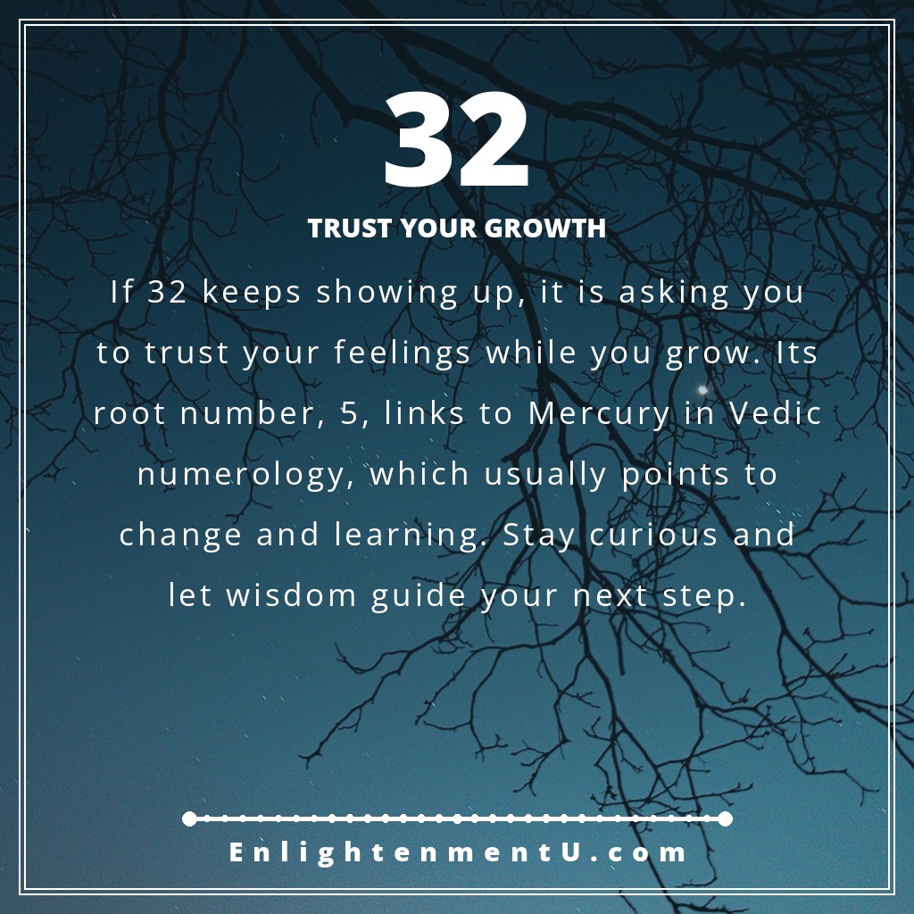 Meaning of seeing 32 angel number