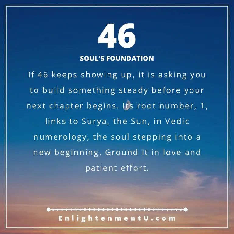 Read more about the article 46 Angel Number Meaning: Love, Money & Vedic Insight
