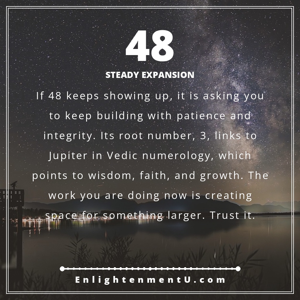 Meaning of seeing 48 angel number