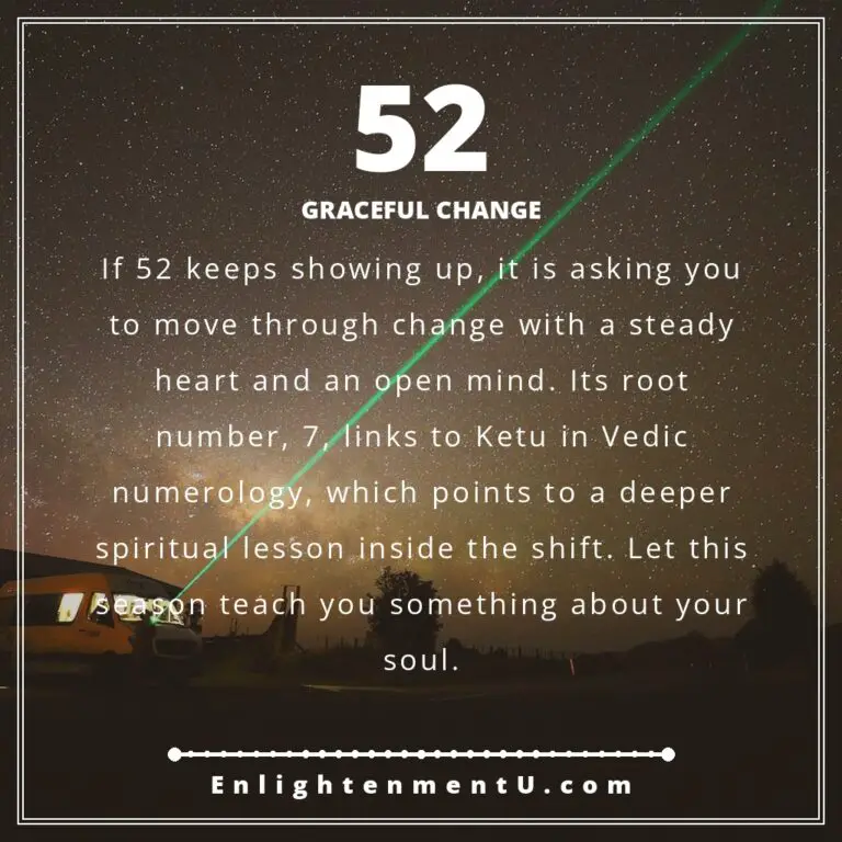 Read more about the article 52 Angel Number Meaning: Love, Money & Vedic Insight