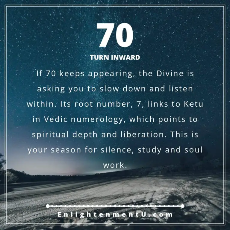 Read more about the article 70 Angel Number Meaning: Love, Money & Vedic Insight