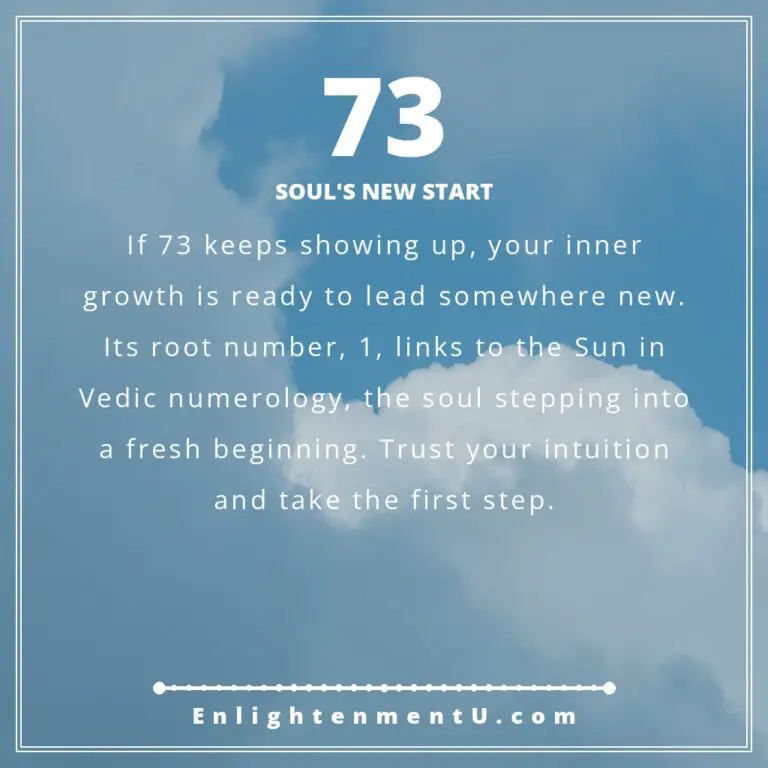 Read more about the article 73 Angel Number Meaning: Love, Money & Vedic Insight