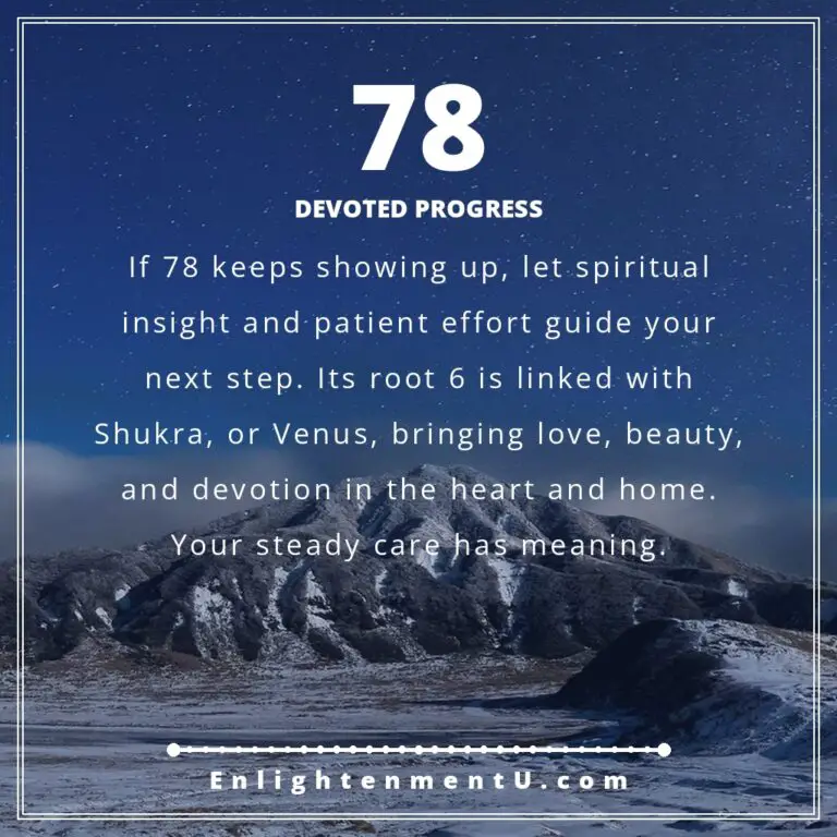 Read more about the article 78 Angel Number Meaning: Love, Money & Vedic Insight