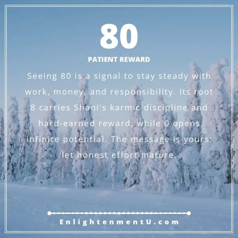 Read more about the article 80 Angel Number Meaning: Love, Money & Vedic Insight