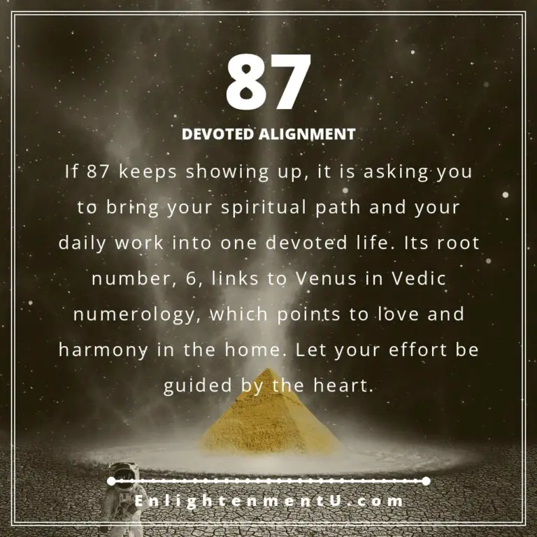 Read more about the article 87 Angel Number Meaning: Love, Money & Vedic Insight