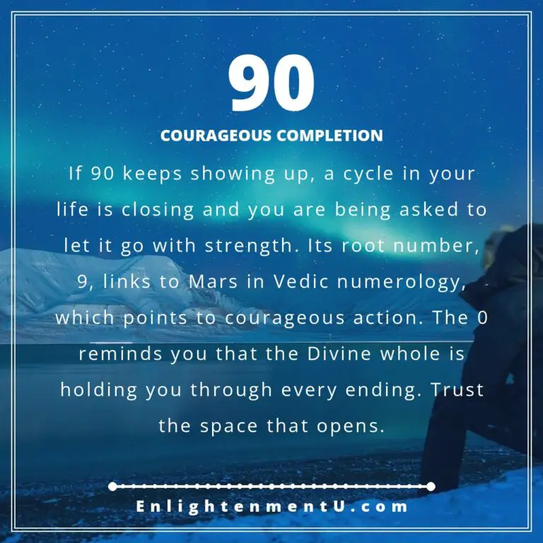 Read more about the article 90 Angel Number Meaning: Love, Money & Vedic Insight
