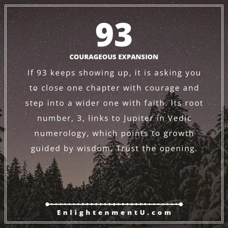 Read more about the article 93 Angel Number Meaning: Love, Money & Vedic Insight