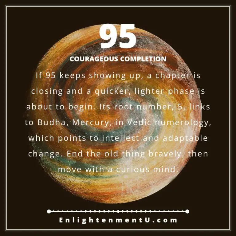Read more about the article 95 Angel Number Meaning: Love, Money & Vedic Insight